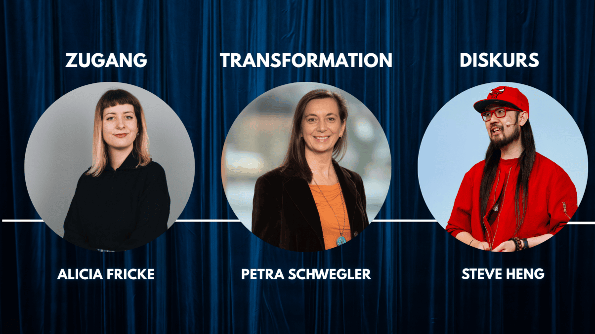 Leuchtturm (2) Community und Programm Managerin Alicia Fricke; Journalistin Petra Schwegler ,Steve Heng Media Idol Stage